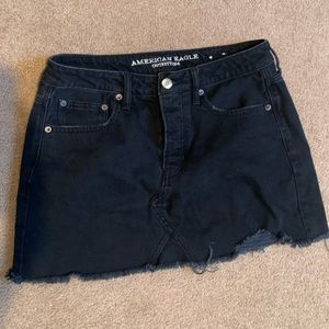 American Eagle Jean Black Skirt